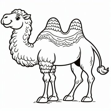 Desenho de O Camelo para Colorir