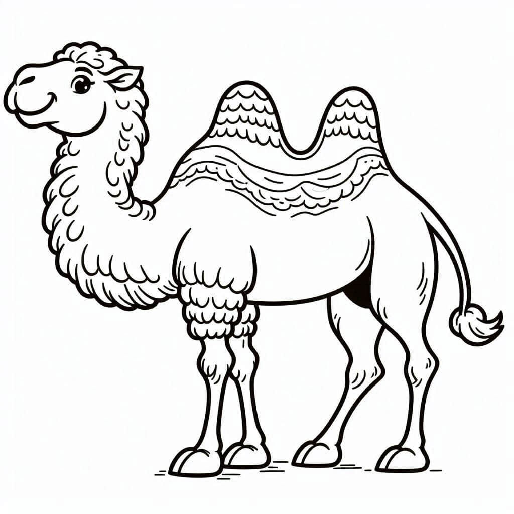Desenho de o Camelo para Colorir