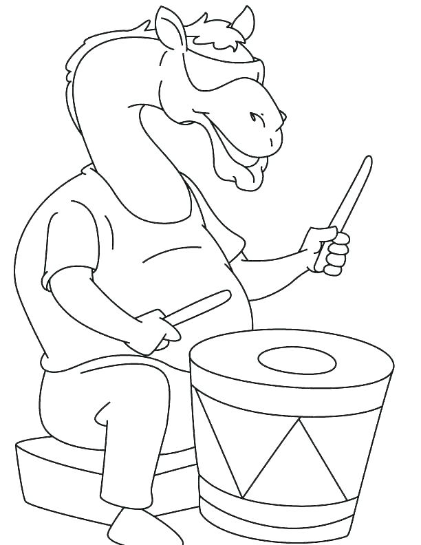 Desenho de Camelo Engraçado para Colorir e Imprimir Grátis