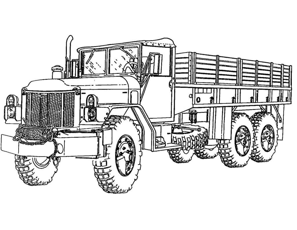 Desenhos de Caminhões para Colorir