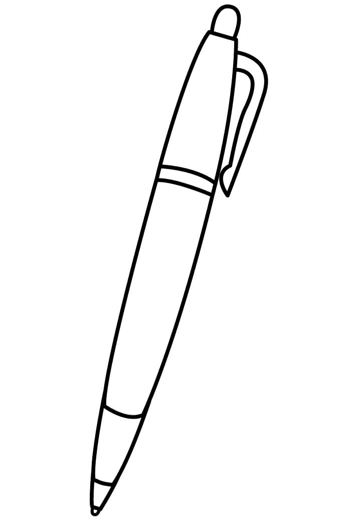 Desenho Caneta em Papel para Imprimir