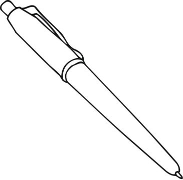 Desenho Caneta no Caderno para Colorir