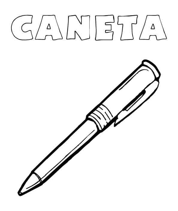 Desenho Caneta para Colorir Pdf