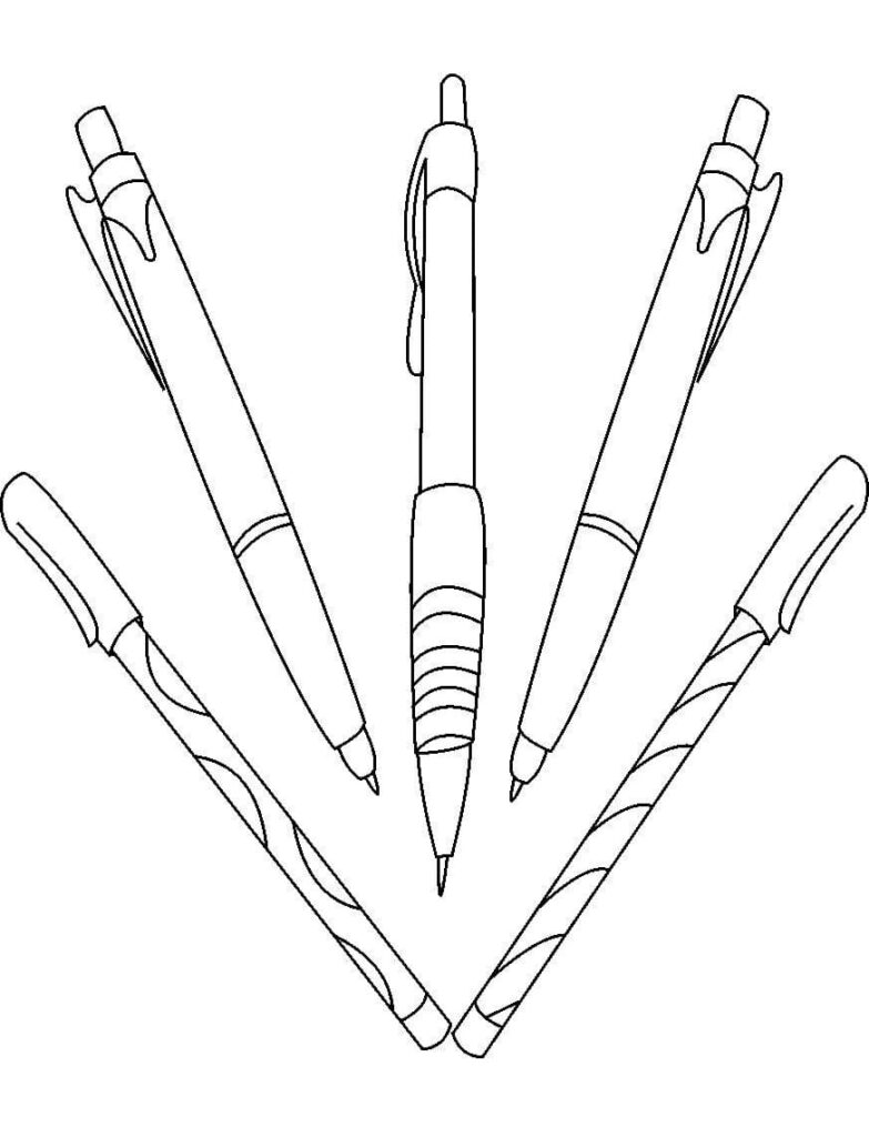 Desenho Caneta Pequena para Imprimir
