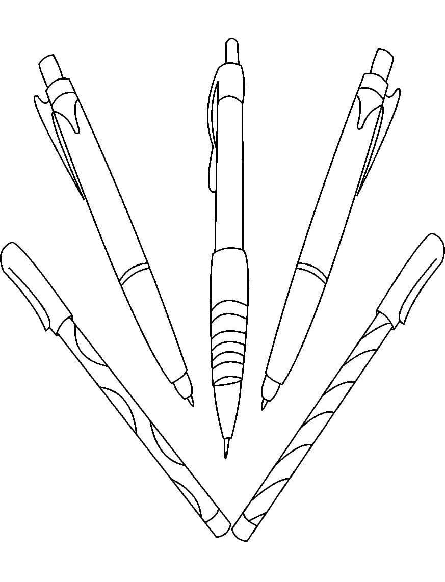 Desenho Caneta Pequena para Imprimir