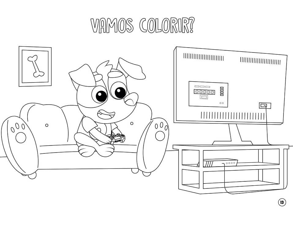 Desenho Otto Caninopolis para Colorir