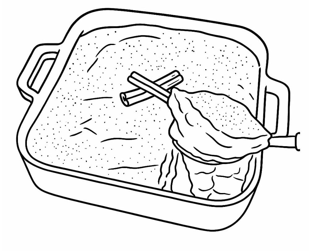 Desenho de Canjica Grátis para Colorir