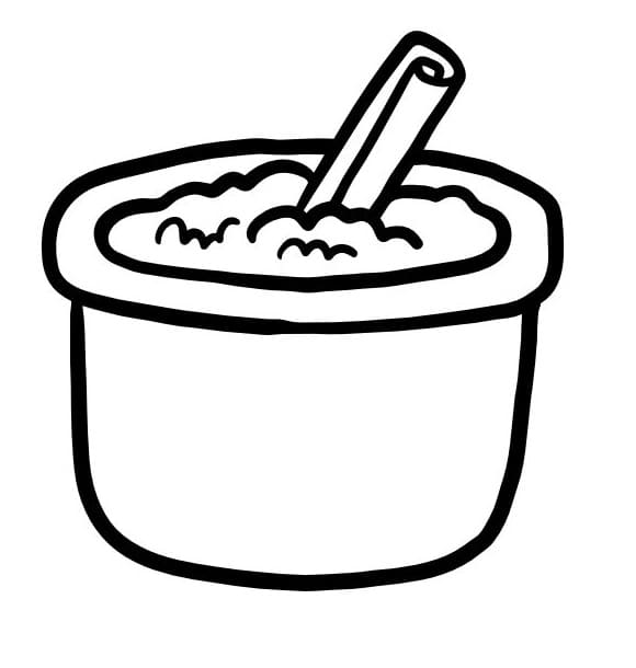 Desenho de Canjica Simples para Colorir