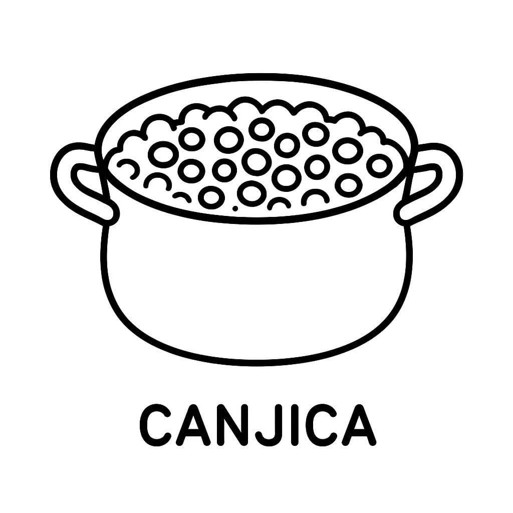 Desenho de Grátis Canjica para Crianças para Colorir