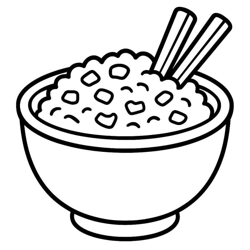 Desenho de Imagem de Canjica para Colorir