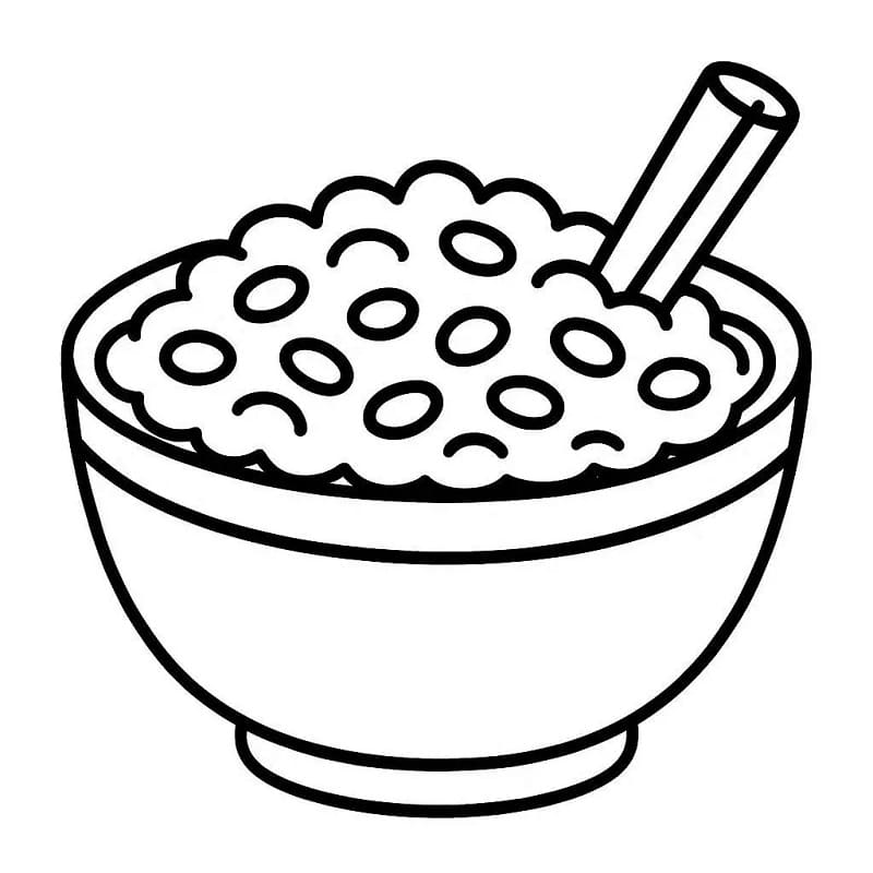 Desenho de Imprimivel Canjica para Crianças para Colorir