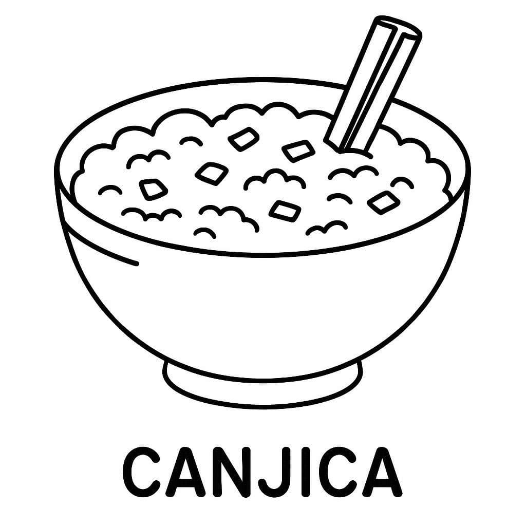 Desenho de Imprimivel Grátis Canjica para Crianças para Colorir