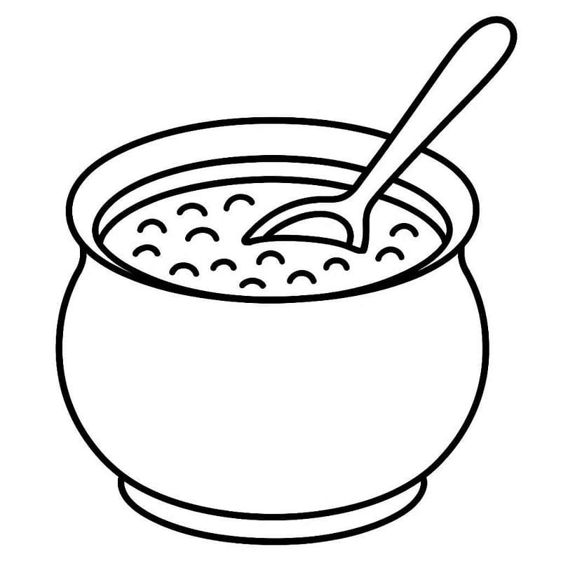 Desenho de Imprimivel Grátis Canjica para Colorir