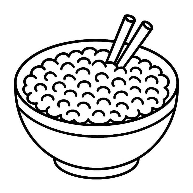 Desenho de Pintura de Canjica para Colorir