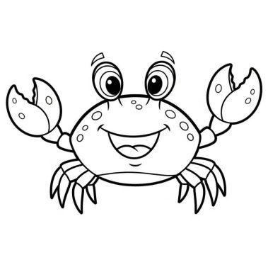 Desenho de grátis Caranguejo para crianças para Colorir
