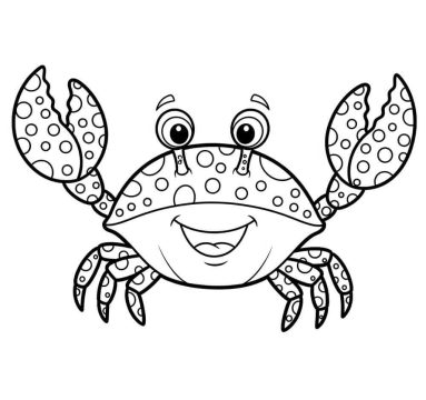 Desenho de Imprimível Caranguejo para crianças para Colorir