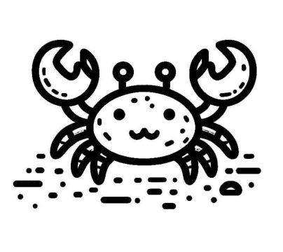 Desenho de Imprimível grátis Caranguejo para crianças para Colorir