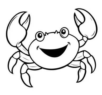 Desenho de Imprimível grátis Caranguejo para Colorir