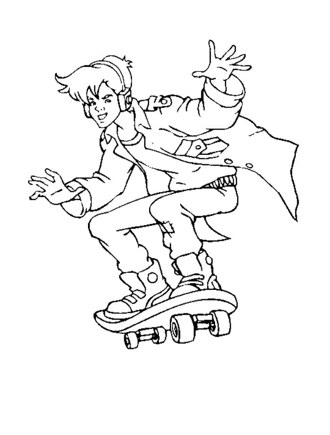 Desenho de Carmen Sandiego Grátis para Crianças para Colorir