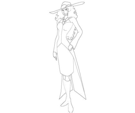 Desenho de Carmen Sandiego para crianças de 4 Ano para Colorir