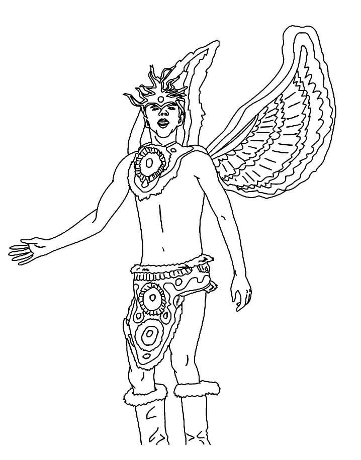 Desenho de Carnaval Grátis Download para Colorir
