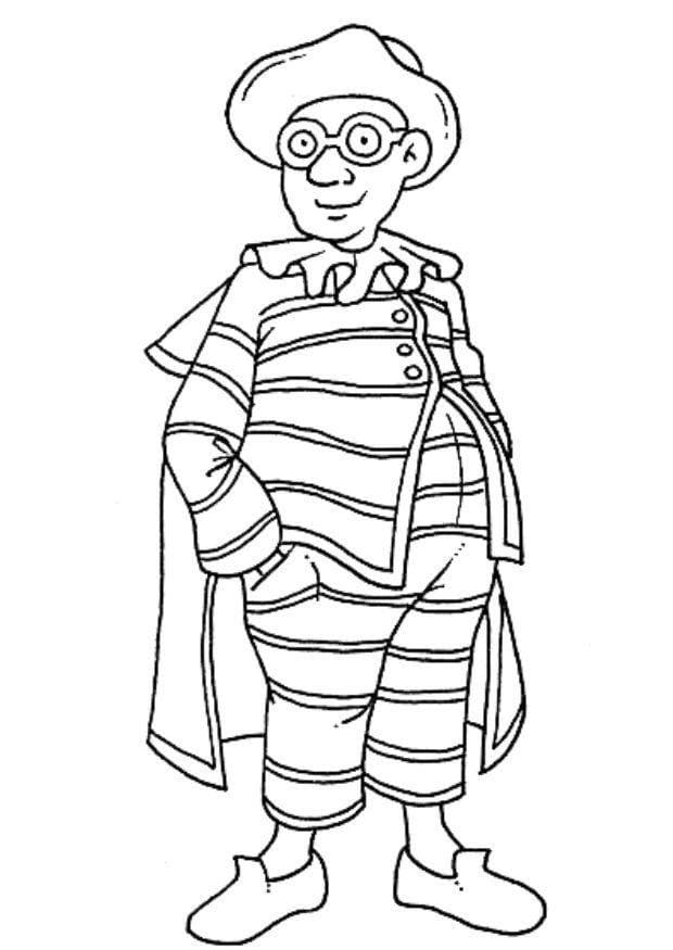 Desenho de Carnaval para Colorir Download