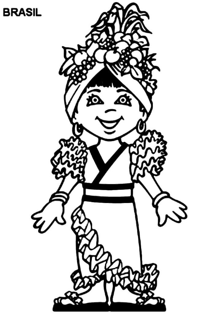 Desenho de Carnaval para Imprimir Grátis Download