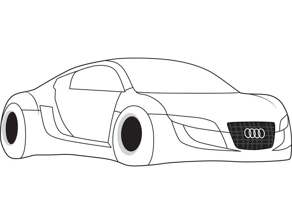 Desenhos de Carros Audi para Colorir
