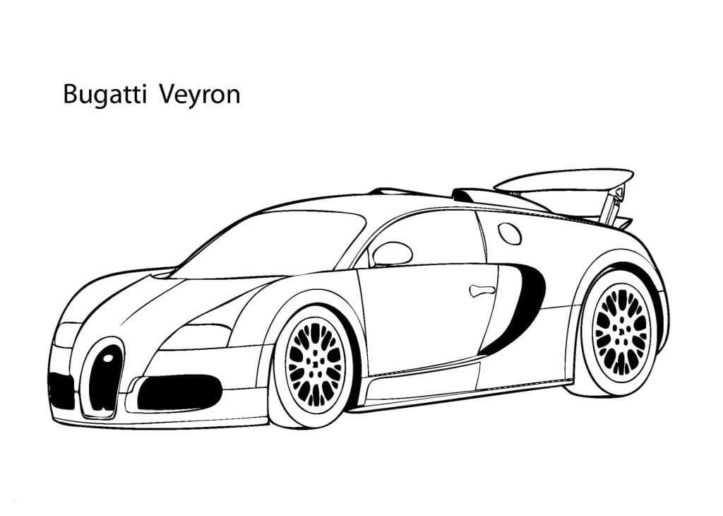 Desenho de Grátis Bugatti para Crianças para Colorir