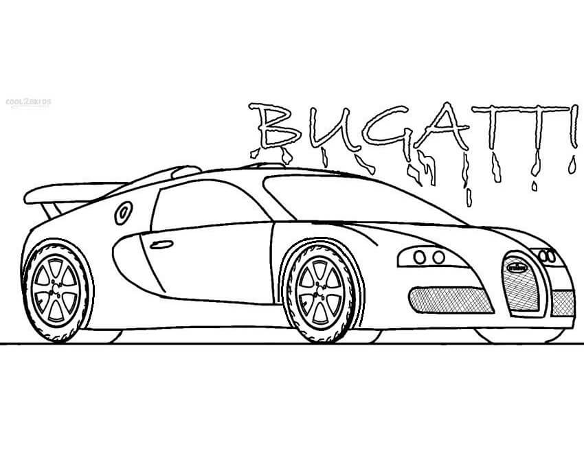Desenhos de Carros Bugatti para Colorir
