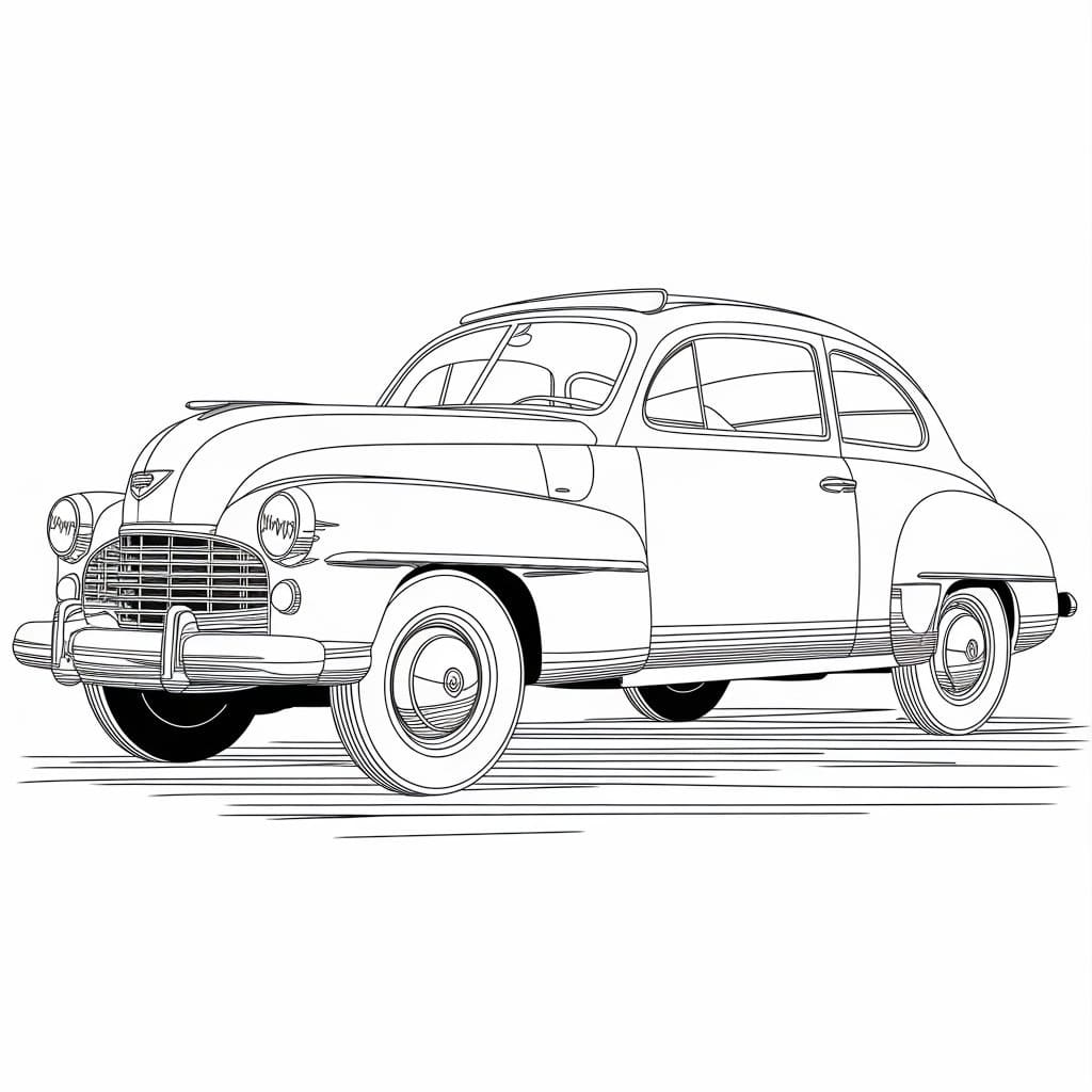 Desenho de Cadillac Imprimivel para Colorir