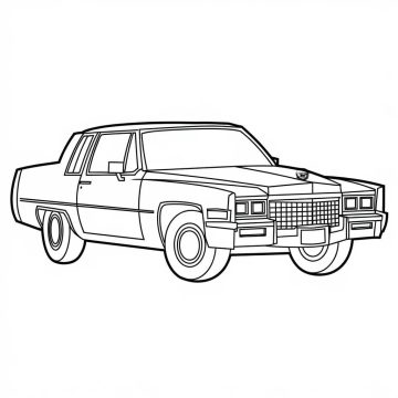 Desenho de grátis Cadillac para Colorir