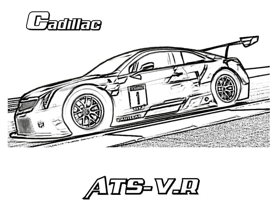 Desenho Cadillac Ats Vr para Colorir