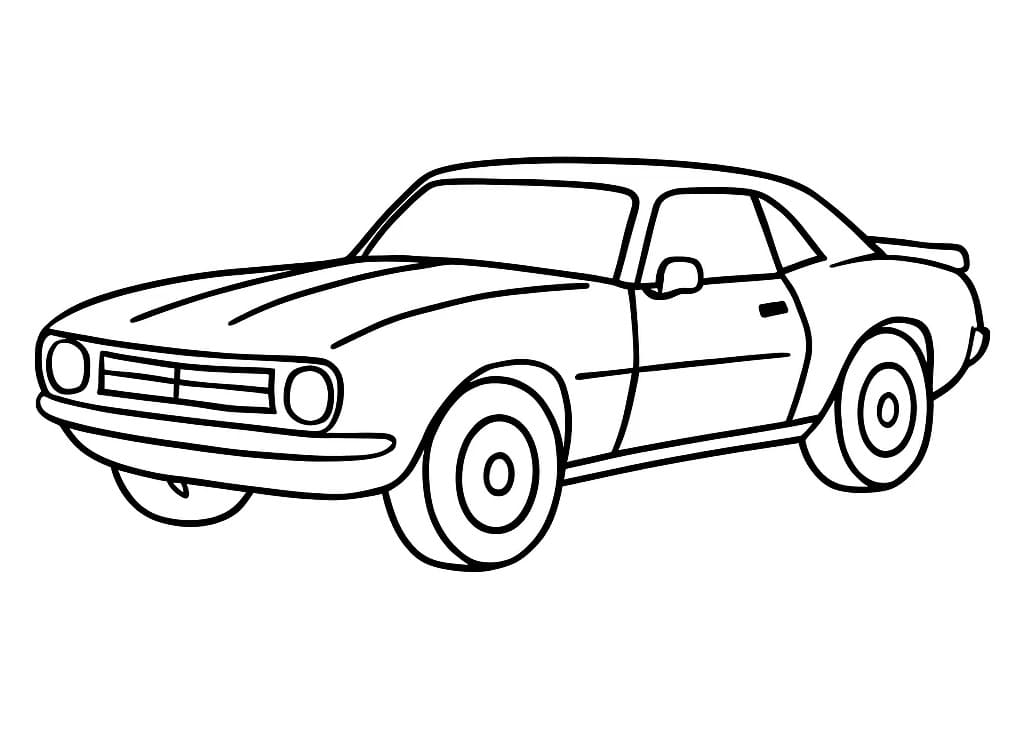 Desenho de Camaro para Crianças para Colorir