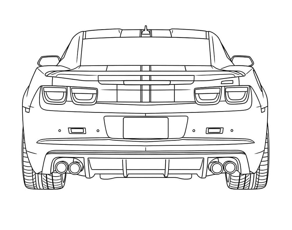 Desenhos de Camaro para Colorir