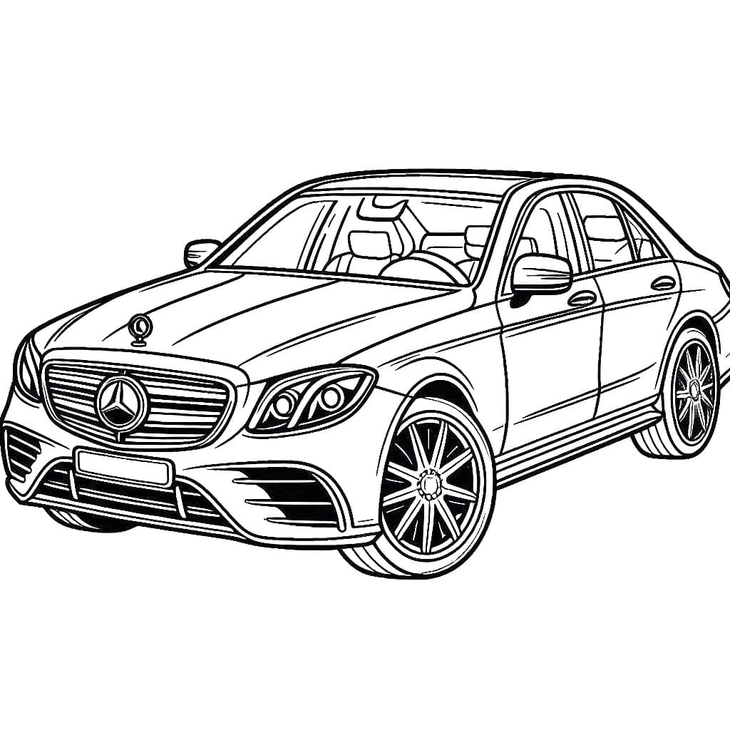 Desenhos de Carro Mercedes para Colorir