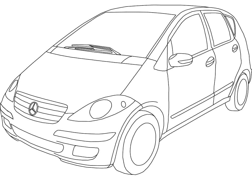 Desenhos de Grátis Mercedes para Colorir