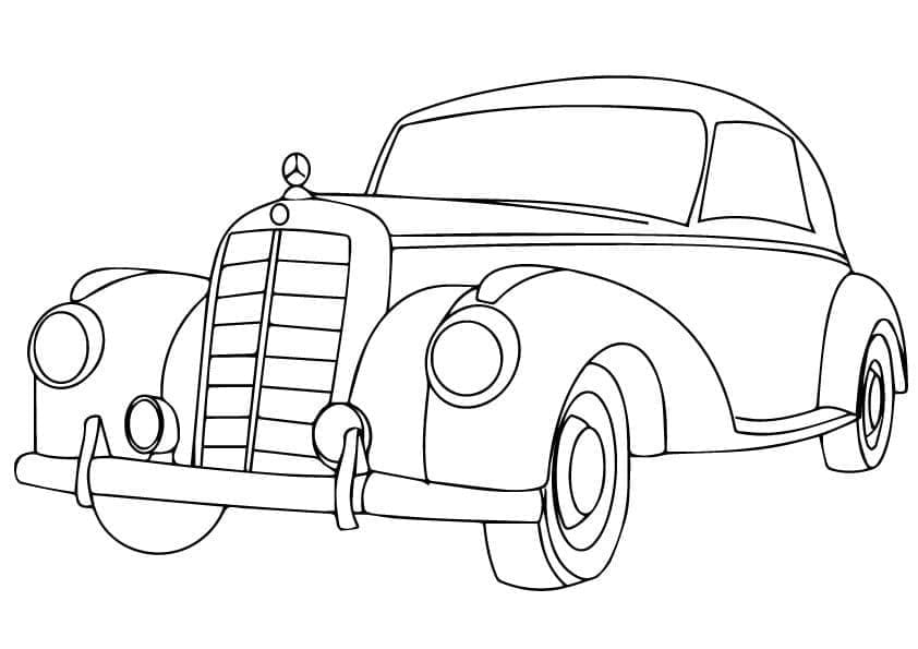 Desenhos de Imprimivel Grátis Mercedes para Crianças para Colorir