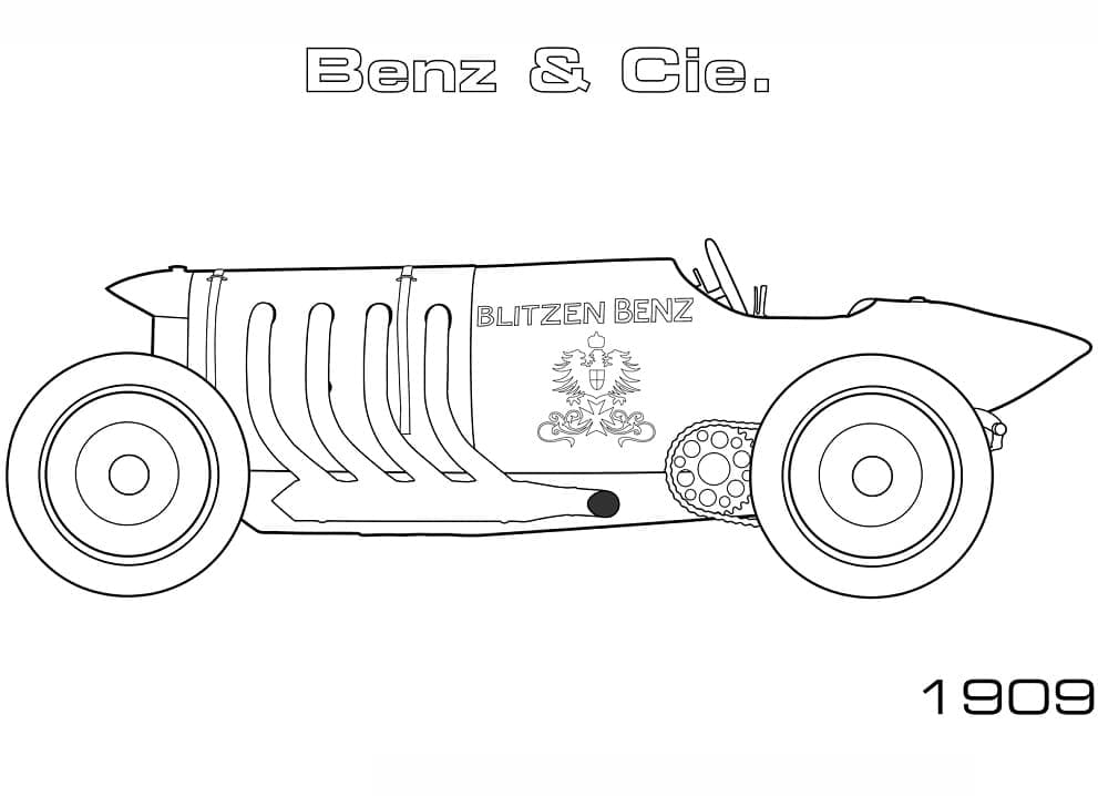 Desenhos de Mercedes Grátis para Crianças para Colorir