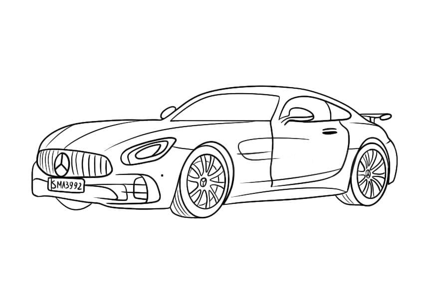 Desenhos de Mercedes para Crianças para Colorir