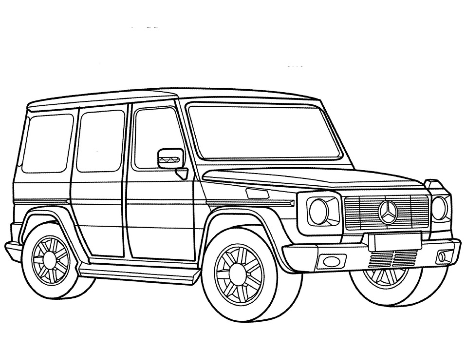 Desenho de Mercedes G Class para Colorir
