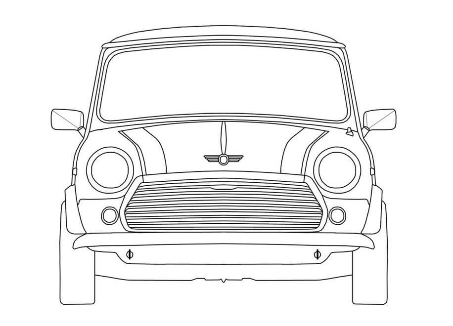 Desenhos de Mini Cooper para Colorir