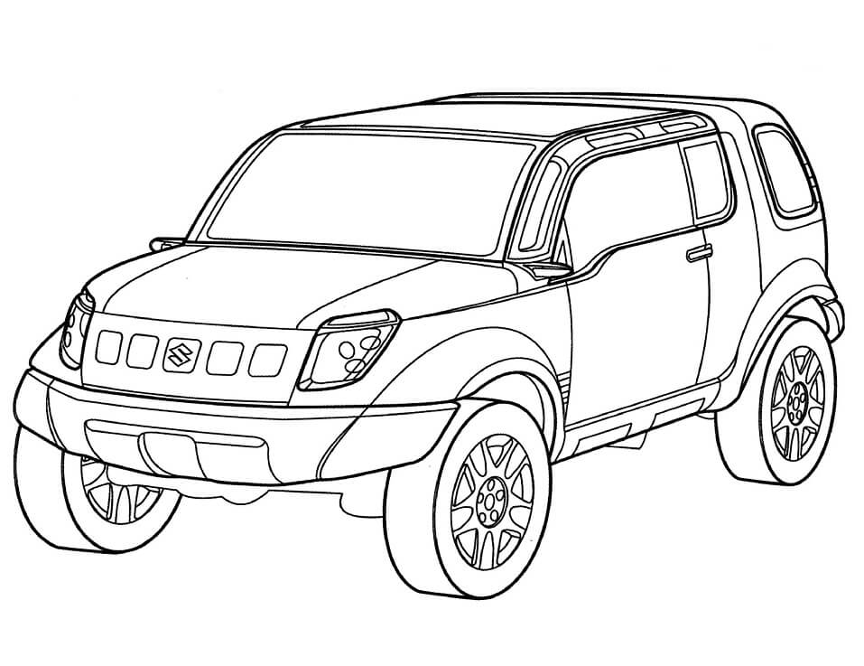 Desenho de Suzuki Landbreeze para Colorir
