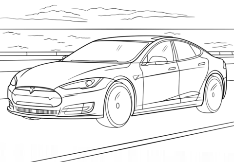 Desenho de Carro Download Pdf para Imprimir