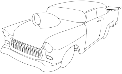 Desenho de Carro para Colorir Fácil Pdf