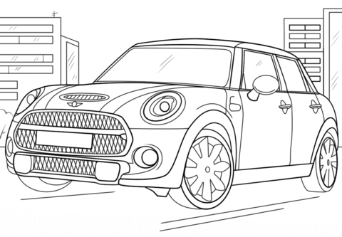 Desenho de Carro para Colorir Pdf Imprimivel