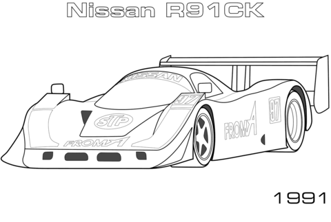 Desenho de Carro para Imprimir Pdf Grátis