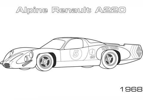 Desenho de Carro para Pintar Imprimivel