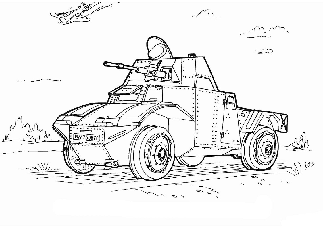 Desenho de Carro Pdf para Colorir Grátis