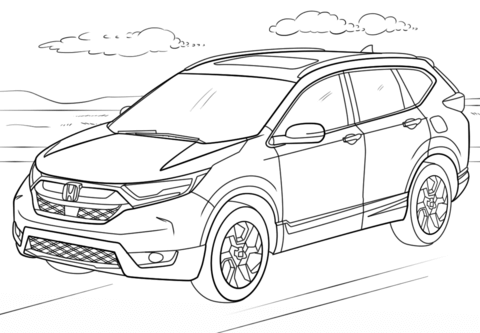 Desenho Imprimivel de Carro Veículo Grátis para Colorir